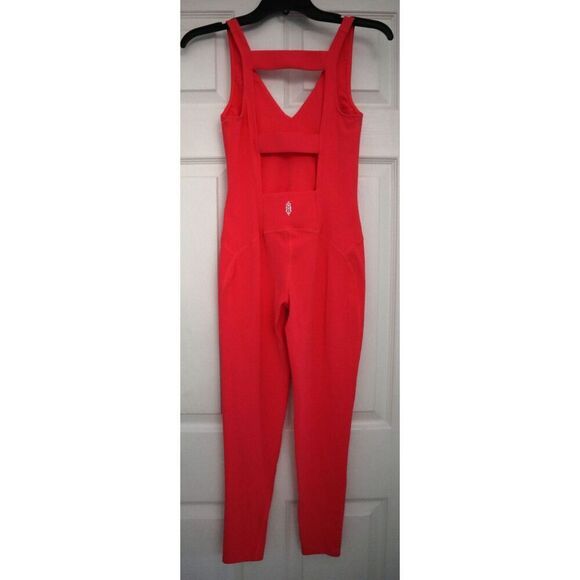 FP Movement OB1745676 Women's Sz XS Neon Pink Never Better 1-Piece Jumpsuit - Picture 2 of 15